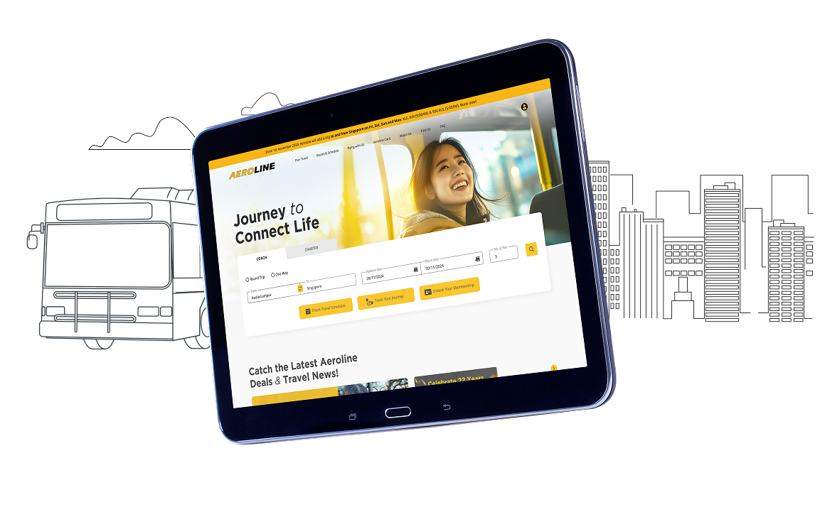 Online booking illustration